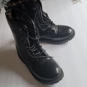 Outdoor Combat Lace up size Zipper boots